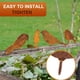 thumbnail image 3 of Decoración de pájaros, diseño único, adornos de pájaros de metal personalizados para jardín, estilo natural, rústico, para exteriores, patio, jardín, cercas, caminos y árboles (4 piezas), 3 of 5