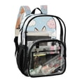 thumbnail image 2 of Iauyy Clear Backpack Heavy Duty PVC Transparent Backpack for College Workplace, Fox Animation, 2 of 8