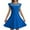 Blue1204, variant on MEZZALL Girls Dress Summer Ruffle Sleeve Mesh A-Line Casual Party Dresses With Pockets For Kids 4 11 Years Cozy Toddler Baby Wear 7-8Y