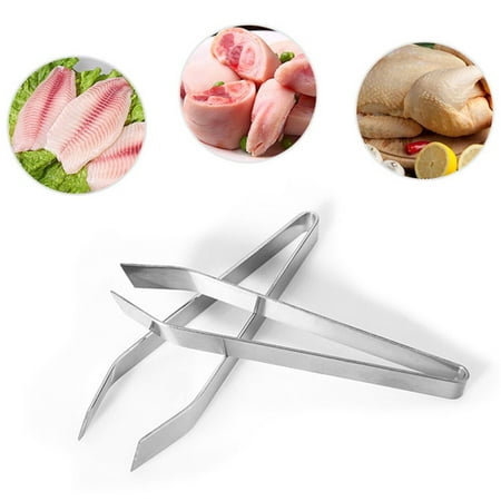 

High Quality Stainless Steel Fishbone Tweezers Remover Tongs Puller Tongs Pickup Seafood Tools Economic Crafts