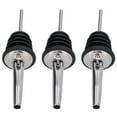 thumbnail image 3 of 10 tapones vertedores de licor de acero inoxidable para vino, herramienta de barra para bar, hogar, restaurantes, color acero inoxidable, sin tapa., 3 of 14
