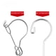 thumbnail image 2 of Percha de secado de acero inoxidable Arco 6/8/10 Perchero para medias Percha de secado de acero inoxidable con clip Percha resistente al viento, 2 of 5