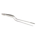 thumbnail image 1 of O'Creme 8 Inch Stainless Steel Precision Kitchen Culinary Offset Tweezer Tongs, 1 of 6