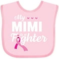 thumbnail image 3 of Inktastic Breast Cancer Awareness My Mimi is a Fighter Boys or Girls Baby Bib, 3 of 4