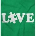 thumbnail image 2 of Love Autism Awareness Puzzle Piece Long Sleeve TShirt Men Women Brisco Brands M, 2 of 6