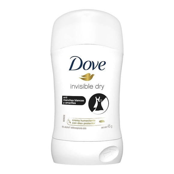 Antitranspirante Dove invisible dry en barra para dama 45 g