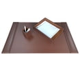 thumbnail image 1 of Dacasso Ensemble de Bureau en Cuir Brun Rustique 3 Pièces, 1 of 3