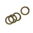 thumbnail image 6 of 10Pcs Round Carabiner Sp Snap Keychain Hook Clip Hanging Accessories Pet Bag Handbag Embellishments - Bronze, 6 of 10