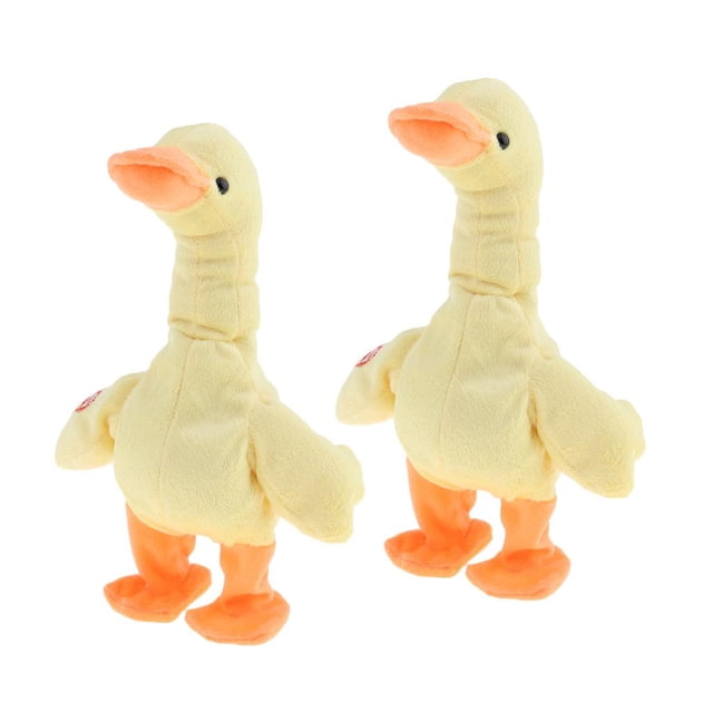 2x Amarillo de Peluche Electrónico, Mascotas Que Caminan, Baile Musicales, Los Mejores Regalos para Niños , Niños Y Niños
