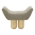 thumbnail image 2 of SAFAVIEH Couture Giancarlo Solid Boucle Modern Bench, Dark Brown/Natural, 2 of 6