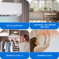 thumbnail image 4 of DEXTRUS 18000 BTU Mini Split Air Conditioner with Heat Pump, 21 SEER2 Ductless AC for 1250 Sq Ft, WiFi & Alexa, R32 Refrigerant, White, 4 of 10