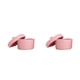 thumbnail image 2 of Almacenamiento de escritorio Wosthever Cestas tejidas elegantes y funcionales rosa con tapa L 2Conjunto, 2 of 6