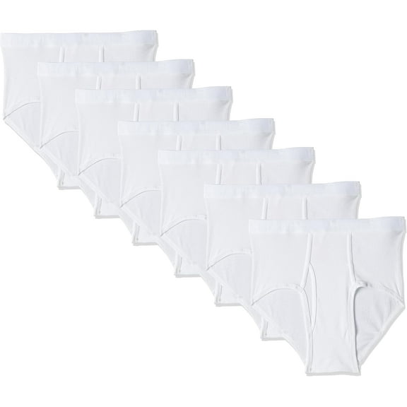 Hanes Mens No Ride up Briefs with Comfort Flex Waistband 6 pack (White, XX-Large)