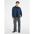 thumbnail image 2 of No Boundaries Men's & Big Men's Cotton Long Sleeve Flannel Shirt, Sizes XS-5XL, 2 of 5