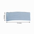 thumbnail image 2 of BalsaCircle 5 Dusty Blue Velvet Ruffled Stretch Chair Sashes Wedding Party Catering Decorations, 2 of 7