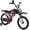 Red, variant on NEORIVER 16 Inch Motocross Style Kids Bike – Training Wheels, Sound Horn, Number Plate & Dashboard Included – Easy Assembly – Ages 3-12 Boys Girls