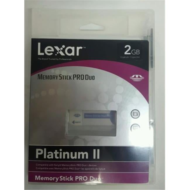 Lexar MSDP2GB40631 Platinum II 2GB Memory Stick PRO Duo Card with MS
