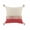 Raspberry/Off-White, variant on 4 x 20 x 20 in. Red Zippered 100 Percent Cotton Throw Pillow - Set of 2