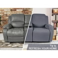 thumbnail image 4 of TAOCOCO Stretch Recliner Loveseat Slipcover with Middle Console, 4-Pieces Reclining Sofa Cover for 2 Seat Couch Recliner Sofa Slipocvers Furniture Protector, Dray, 4 of 13
