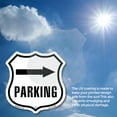 thumbnail image 5 of Parking Right (2 Pack) 12 inch X 12 inch Shield Shaped Heavy Duty 3.2 mil Vinyl Decals Weather Resistant Made in the USA, 5 of 5