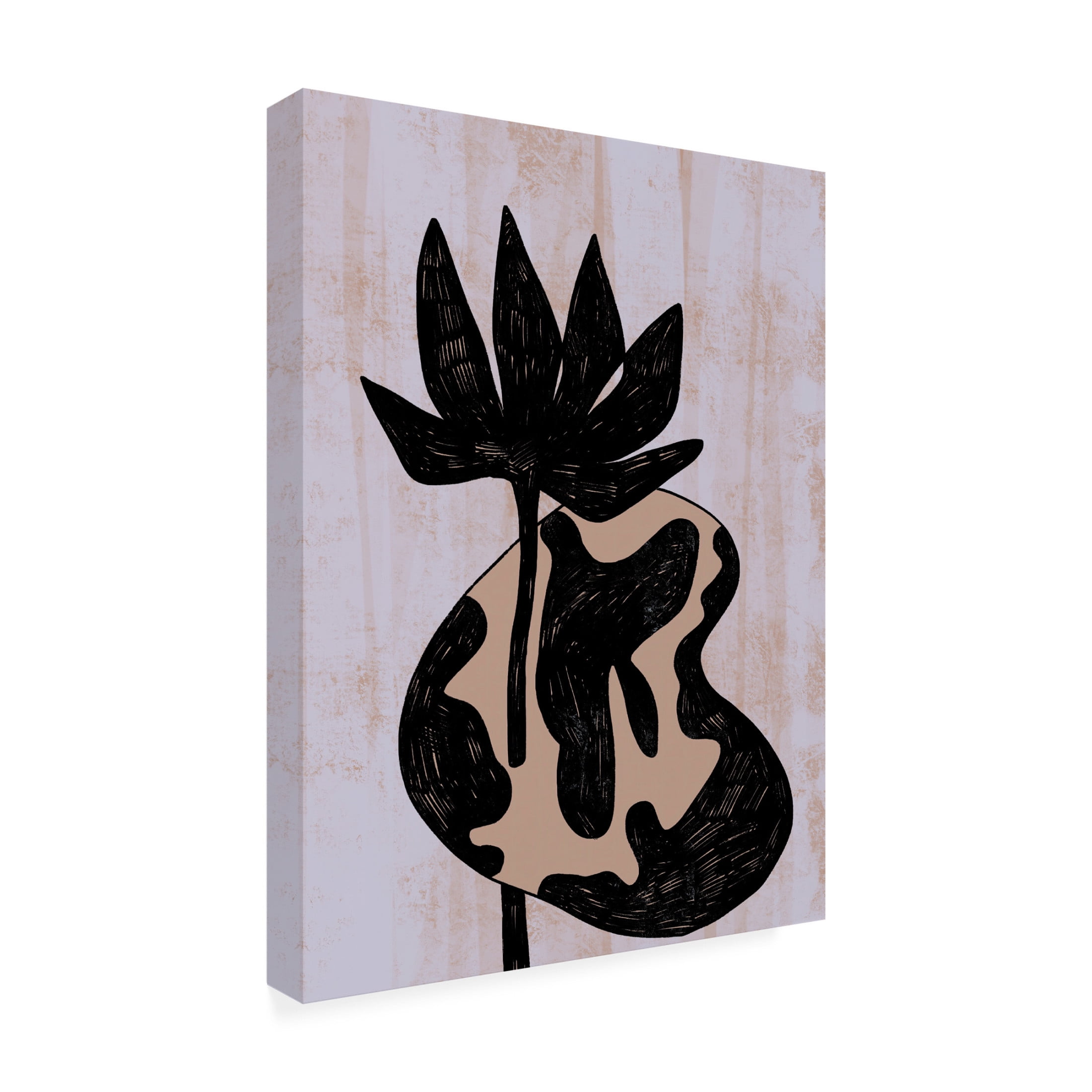 Canvas Wall Art - Incado 'Flower in Vase' Wall Art for Living Room, Bedroom, or Office Décor by Trademark Fine Art - 35 x 47 Inches