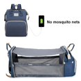 thumbnail image 1 of Mochila plegable para mamá, bolsa ligera y portátil para cuna, de gran capacidad, para bebé y Mujer, 1 of 4