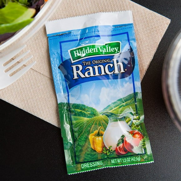 Hidden Valley Sachet de Vinaigrette Ranch Originale de 1,5 oz - 84/caisse