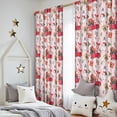 thumbnail image 5 of Blackout Kids Curtains,Pink Christmas Red Truck and Snowman Pattern Childrens Insulated Curtains Set Of 2,Bedroom Essentials,Toddler Room Decor 52"x84", 5 of 5