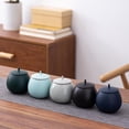 thumbnail image 3 of New Chinese Style Matte Texture Ceramic Tea Cans, Ceramic Round Cans, Tea Accessories, Fruit M3h0, 3 of 7