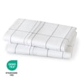 thumbnail image 6 of Bare Home Pillowcase Set - Premium 1800 Collection - Double Brushed - Ultra Soft - King Size, Grid - White/Gray, 2 Count, 6 of 6
