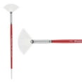 thumbnail image 2 of Creative Mark Polar Flo Professional Watercolor Brushes - Fan 2 - Short Handle, Nickel-Plated Seamless Brass Ferrule - Art Paint Brushes for Acrylic Painting, Watercolor, Gouache, and More, 2 of 7