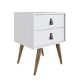 thumbnail image 6 of Manhattan Comfort Amber Nightstand with Faux Leather Button Handles in White (Set of 2), 6 of 7