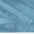 thumbnail image 5 of Superior Aria Turkish Cotton Solid Heavyweight 6-Piece Denim Blue Towel Set, 5 of 6