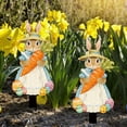 thumbnail image 5 of SUOKOM Easter Bunny Garden Stakes Easter Egg Dwarf Yard Signs for Easter Decorations Outdoor Spring Home Decor, 1PCS, 5 of 6