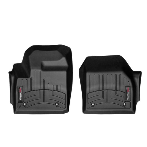 WeatherTech Custom Fit FloorLiners compatible with 2018-2020 Jaguar E-Pace - 1st Row (Driver & Passenger), Black
