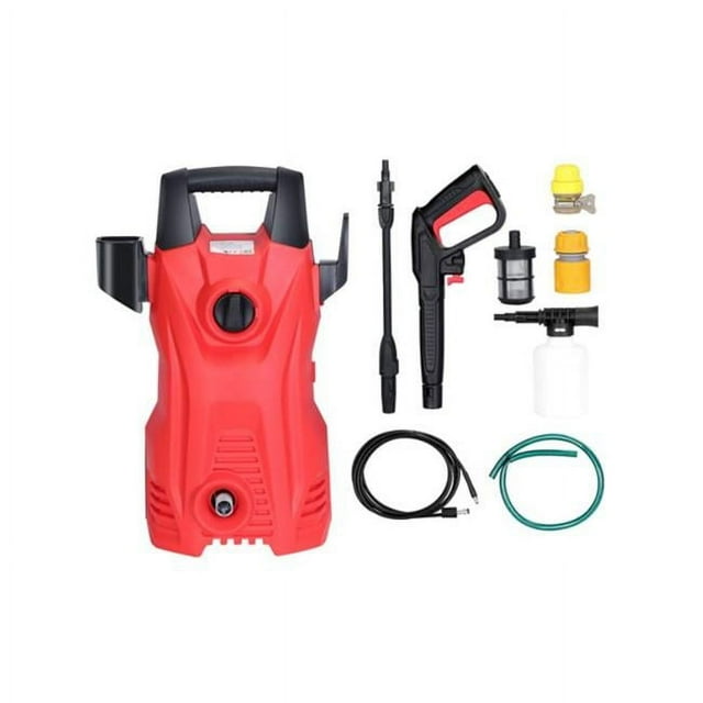 Fresh Fab Finds FFF-GPCT4310 Nettoyeur Haute Pression Électrique 3000PSI Max 2.6GPM Puissant Nettoyeur de Voiture avec Buse de Pulvérisation Réglable Distributeur de Savon IPX5 Étanche, Rouge