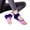Purple, variant on Yoga Socks Anti-Slip Socks Women's Toeless Grip Socks: Non-slip Breathable for Fitness and Yoga