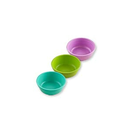

RE-PLAY Made in USA 3pk - 12 oz. Stackable Bowls | Lime Green Aqua Purple | Eco Friendly Heavyweight Recycled Milk Jugs | Virtually Indestructible | BPA Free | Mermaid