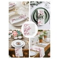 thumbnail image 3 of Cherry Blossom Cloth Napkins Set of 6 Reusable Dinner Napkins, Spring Pink Floral Branches Watercolor Cocktail Napkin Washable Table Napkins for Wedding/Holiday Party/Baby Shower 20"x20", 3 of 7