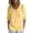 18#Yellow, variant on Womens Peter Pan Collar Button Down Shirt Puff Doll Half Sleeve Floral Tops Loose Fit Dressy Casual Office Going Out Shirts Yellow S