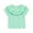 Mint Green, variant on Feancey Toddler Girls Ruffle T Shirts Cotton Casual Short Sleeve Round Neck Tops Summer 2025 Trendy Kids T-shirt Summer Clearance Green 6 Months