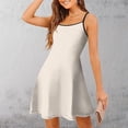thumbnail image 2 of asddcavvf Dresses for Women Women's Fashionable Spring and Summer Solid Color Adjustable Strap Strap, 2 of 6