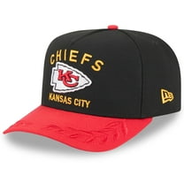 Men's New Era  Black/Red Kansas City Chiefs 2025 NFL Draft A-Frame 9FIFTY Snapback Hat