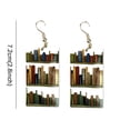 thumbnail image 7 of Fiaya Women Classic Books Shelves Drop Dangle Earrings, Bookcase Studs for Women, Creative Librarian Teacher Graduation Jewelry (C), 7 of 7