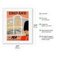 thumbnail image 2 of England - Queen's Guard Big Ben Parliament Building - TCA - Vintage Airline Travel Poster by Jacques Le Flaguais c.1950s - Fine Art Rolled Canvas Print 16in x 20in, 2 of 4