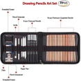 thumbnail image 3 of 35 Pieces Sketching Drawing Pencils Art Set,Perfect for Beginners Art Kit,Charcoal Pencils, Erasers and Paper Pens,Free Clips- Art Supplies, Drawing Pencils, Graphite Pencils, Sketching Supplies, 3 of 9