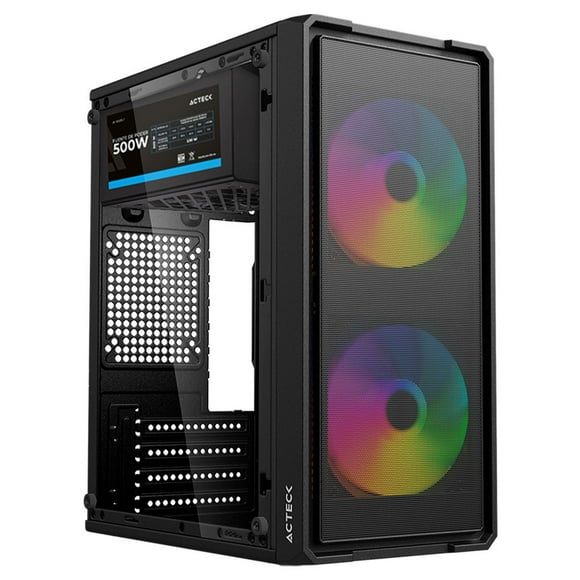 Gabinete ACTECK DOOM GI75OM mATX 2 Fan Fuente 500w AC-943772