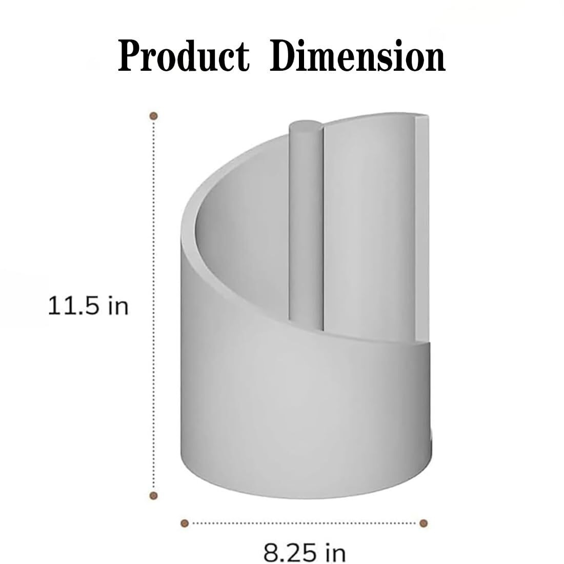 Mountain Paper Towel Holder 100% Natural Mango Wood, Mountain Paper Towel Holder Countertop with Mango Wood Round Base and Iron Holder, No Tools Or Installation Required (Brown)