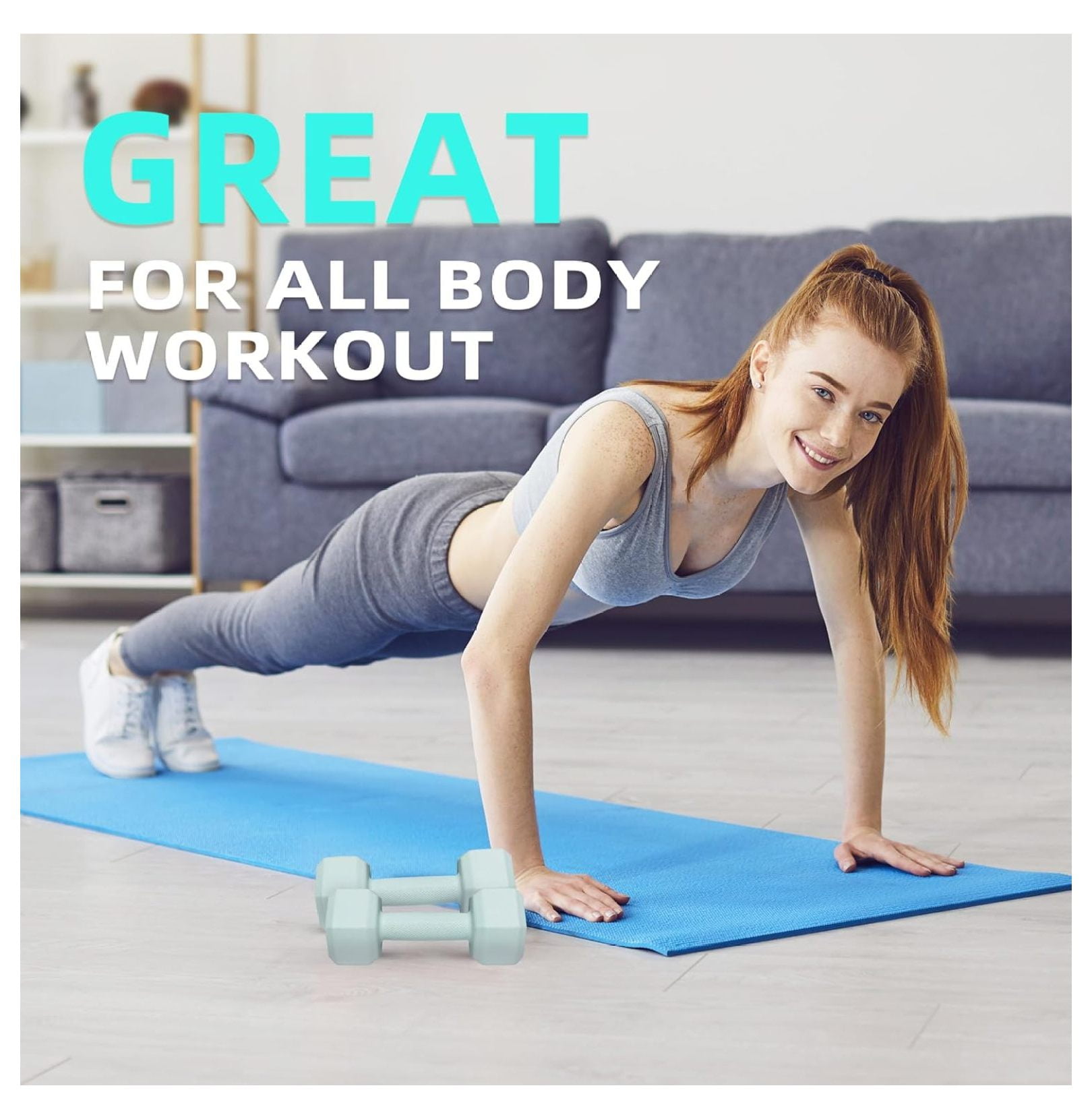 Dumbbell Hand Weight Sets 5/10/15/20/25/36lbs - 5 Colors - Exercise & Fitness Free Weights for Women & Men Home Gym Equipment Workouts Strength Training