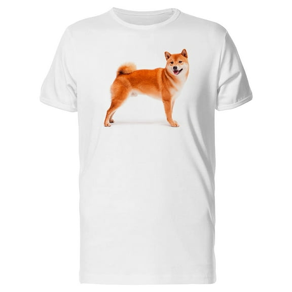 Shiba Inu Looking At Side Tee Men's -Image by Shutterstock